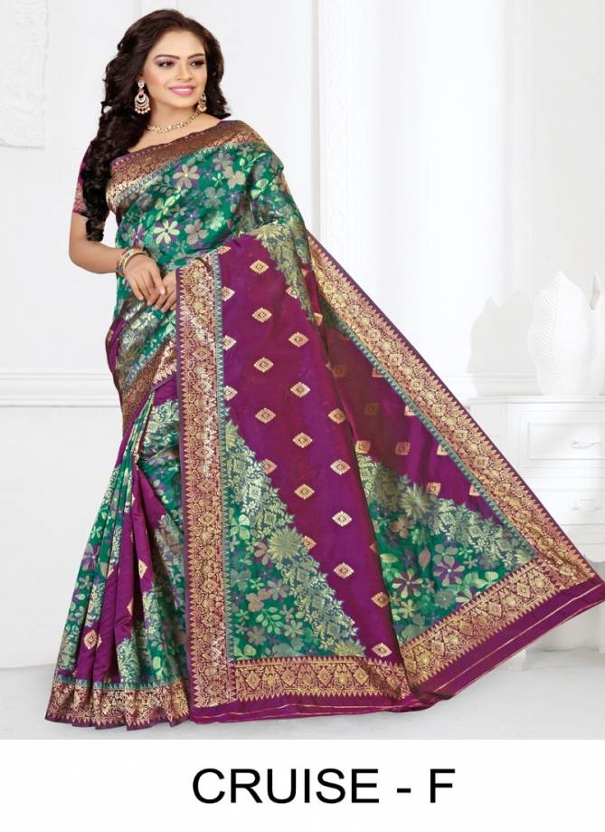 Ronisha Cruise Latest Fancy Designer Casual Wear Silk Saree Collection